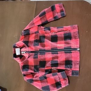 Columbia fleece, Red and black, 2T